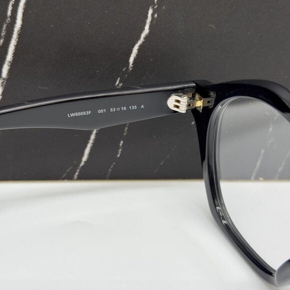 NEW LOEWE LW50053F 001 EYEGLASSES WOMEN BLACK ROUND EYEWEAR